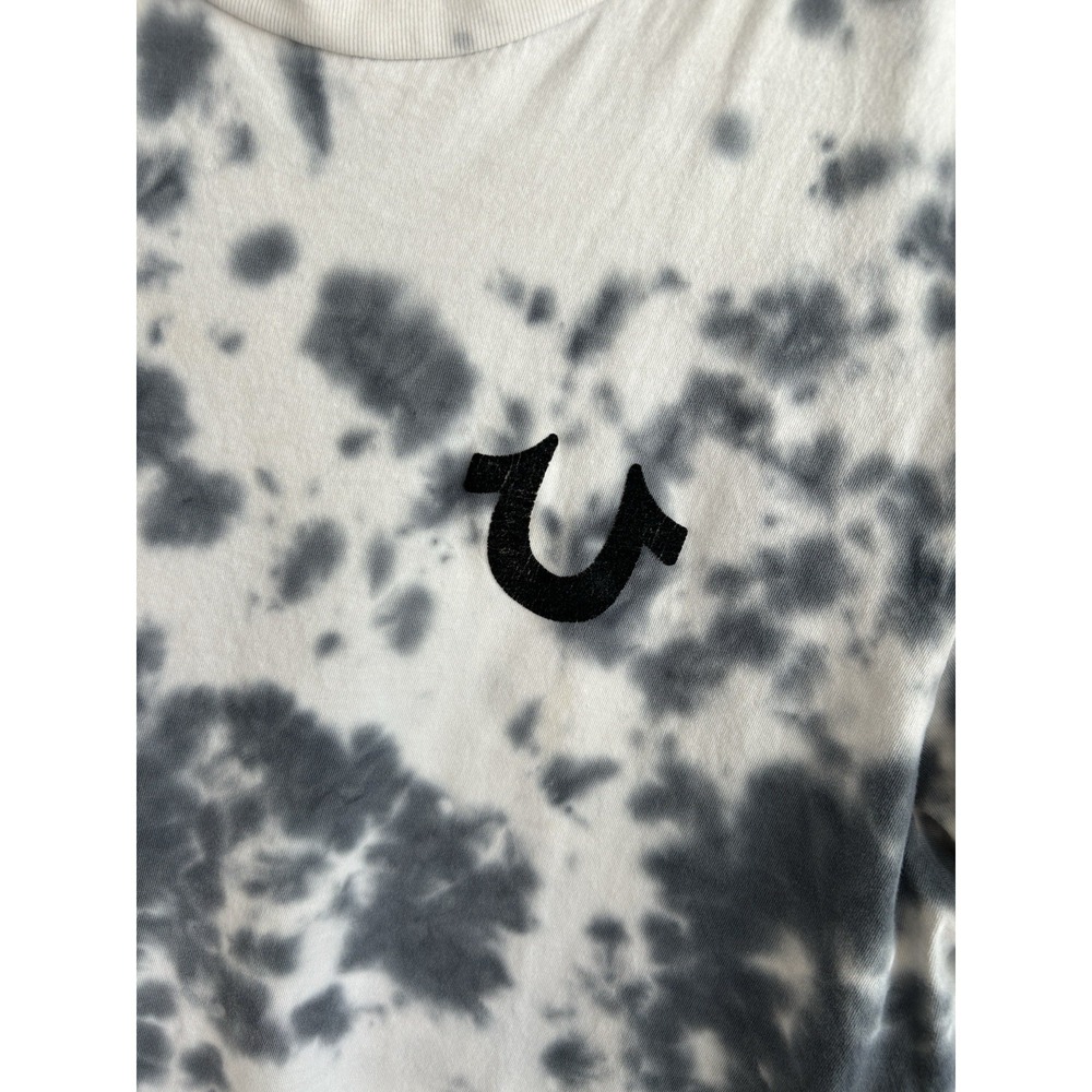 True Religion Tie Dye T-shirt Black And White Crafted With Pride Size L